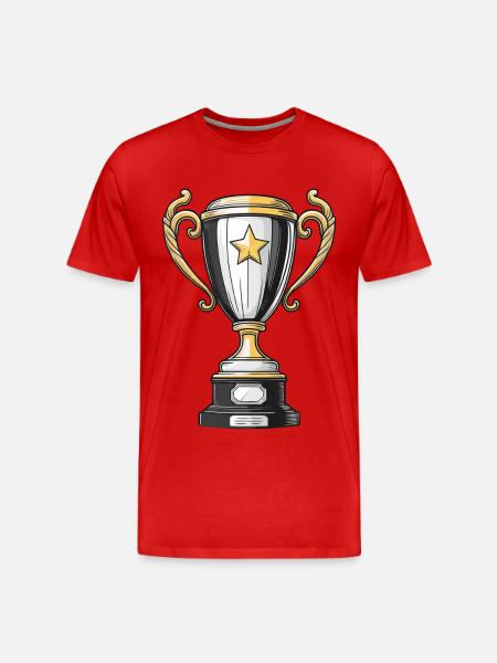 Cup for the winner - Men's Premium Organic T-Shirt - red