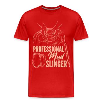 Pottery Ceramics Artist - Männer Premium Bio T-Shirt - Rot - Vorne - Damien (186cm)