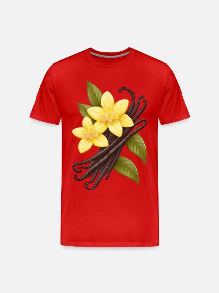 vanilla - Men's Premium Organic T-Shirt - red