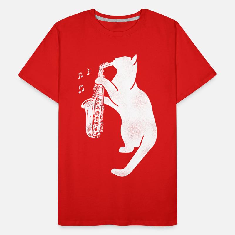 Saxophone Chat T-shirt bio Premium Homme