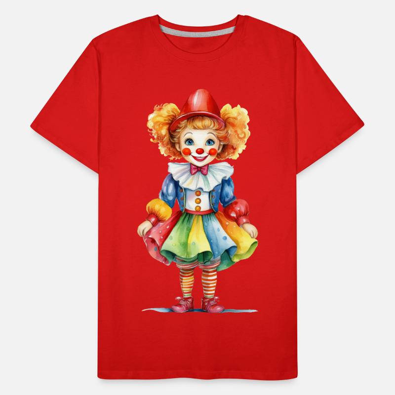 Karneval oder Fasching – Clown Kostüm Männer Premium Bio T-Shirt