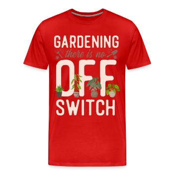 Amoureux des plantes Jardinage Jardinage - T-shirt bio Premium Homme - rouge - Devant - Damien (186cm)