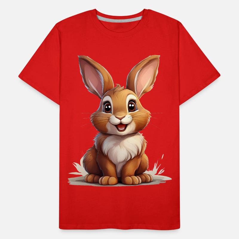 Lapin mignon ou lapin mignon T-shirt bio Premium Homme