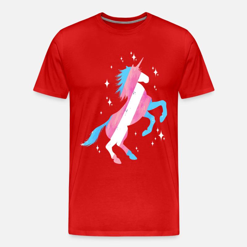 Transgender Trans LGBT Pride - Männer Premium Bio T-Shirt - Rot