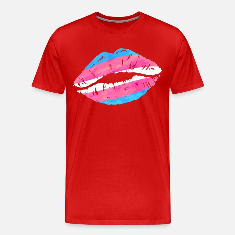 Transgender Trans LGBT Pride - Männer Premium Bio T-Shirt - Rot