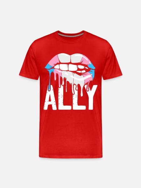 Transgender Trans LGBT Pride - Men's Premium Organic T-Shirt - red