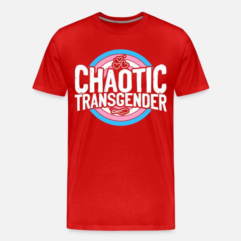 Transgender Trans LGBT Pride - Männer Premium Bio T-Shirt - Rot