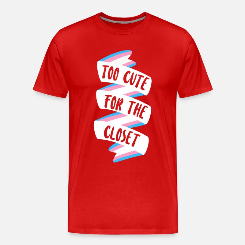 Transgender Trans LGBT Pride - Männer Premium Bio T-Shirt - Rot