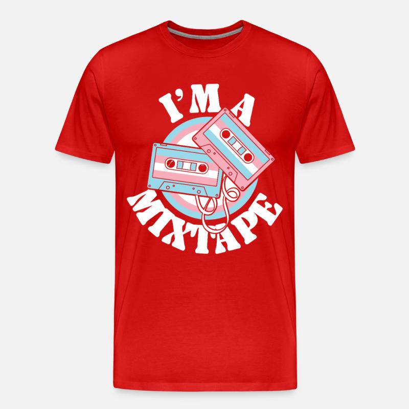 Transgender Trans LGBT Pride - Männer Premium Bio T-Shirt - Rot