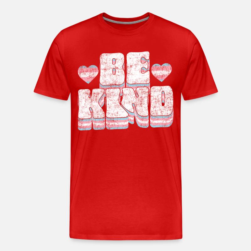 Transgender Trans LGBT Pride - Männer Premium Bio T-Shirt - Rot