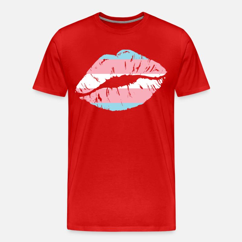 Transgender Trans LGBT Pride - Männer Premium Bio T-Shirt - Rot