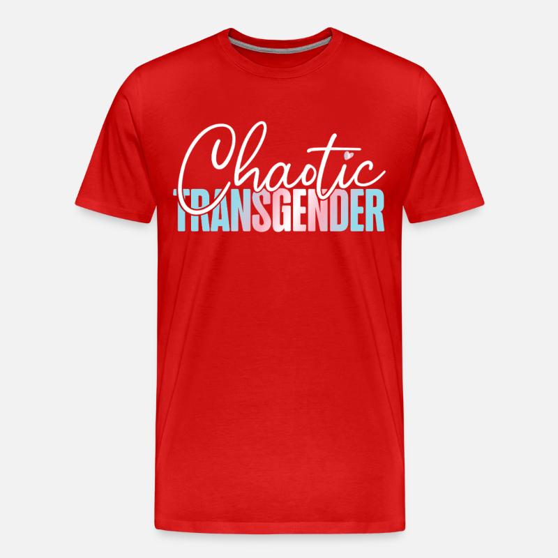 Transgender Trans LGBT Pride - Männer Premium Bio T-Shirt - Rot