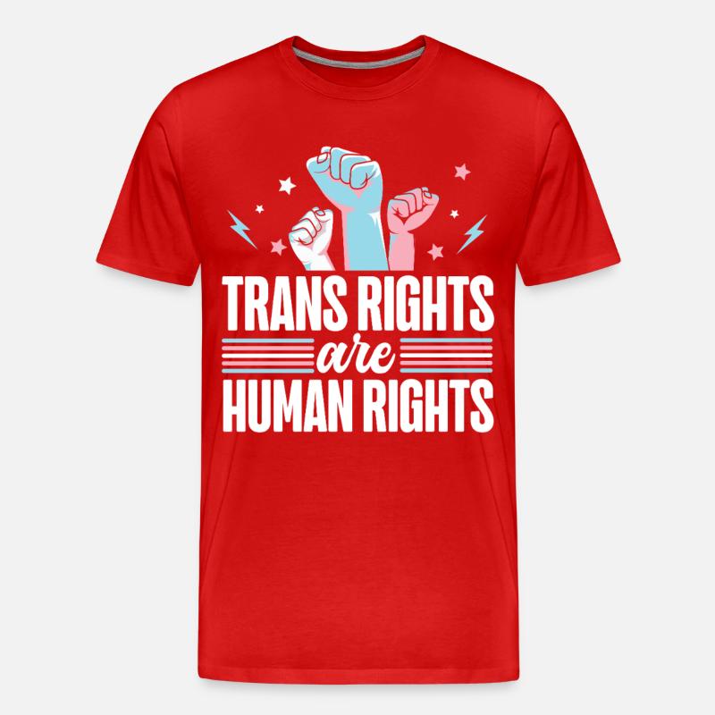Transgender Trans LGBT Pride - Männer Premium Bio T-Shirt - Rot