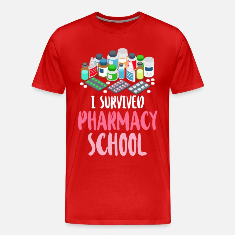 Pharmacy Tech Technician - Männer Premium Bio T-Shirt - Rot
