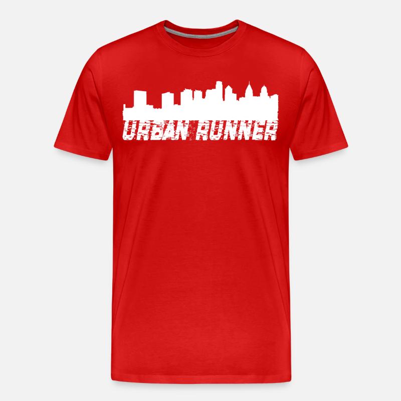 Runner - Männer Premium Bio T-Shirt - Rot