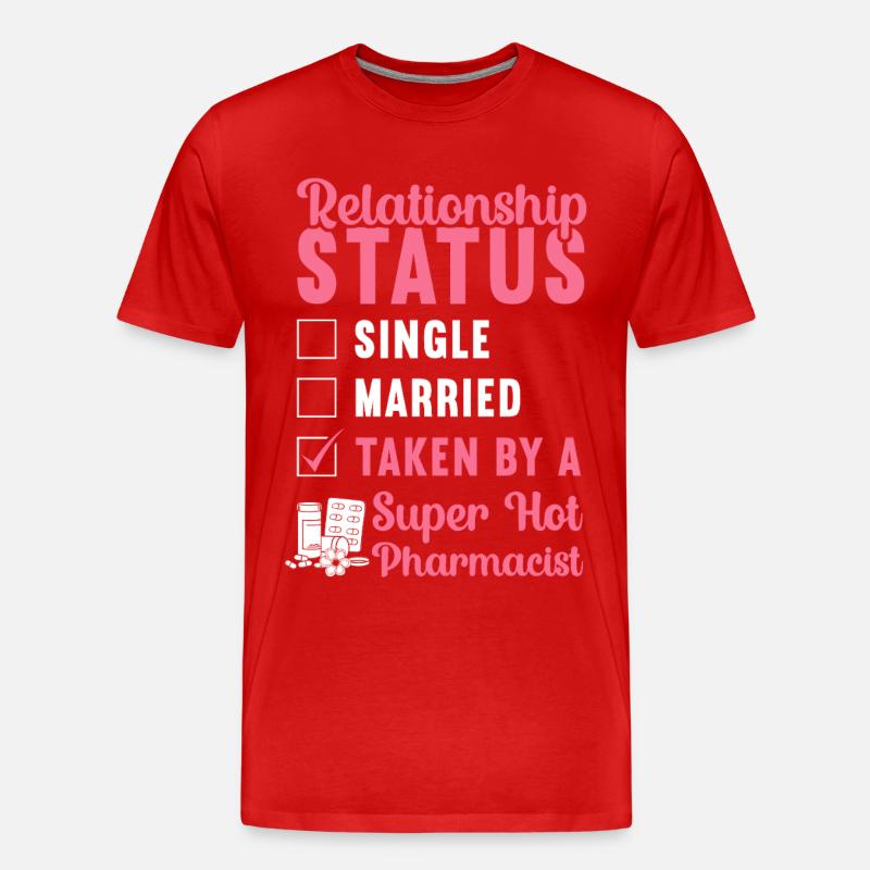 Pharmacy Tech Technician - Männer Premium Bio T-Shirt - Rot