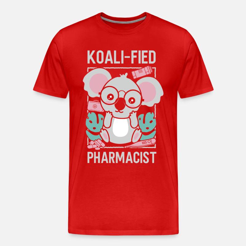 Pharmacy Tech Technician - Männer Premium Bio T-Shirt - Rot