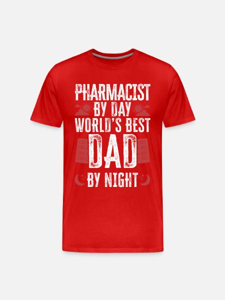 Pharmacy Tech Technician - Männer Premium Bio T-Shirt - Rot