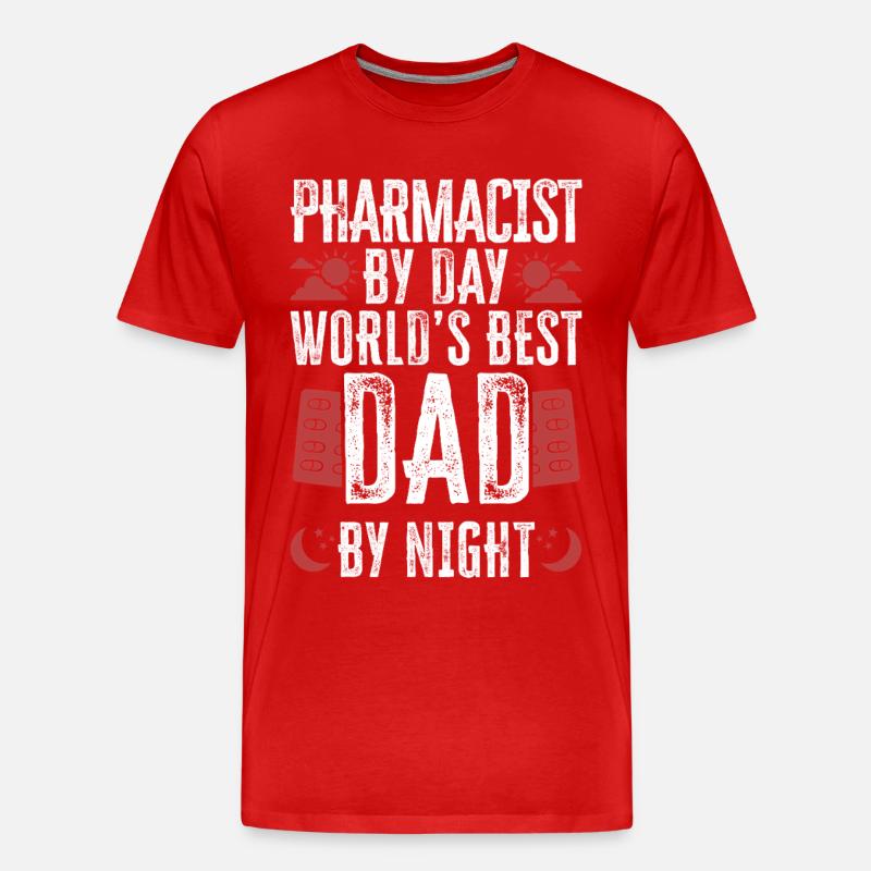 Pharmacy Tech Technician - Männer Premium Bio T-Shirt - Rot
