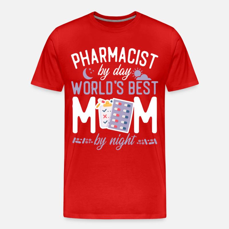 Pharmacy Tech Technician - Men's Premium Organic T-Shirt - red