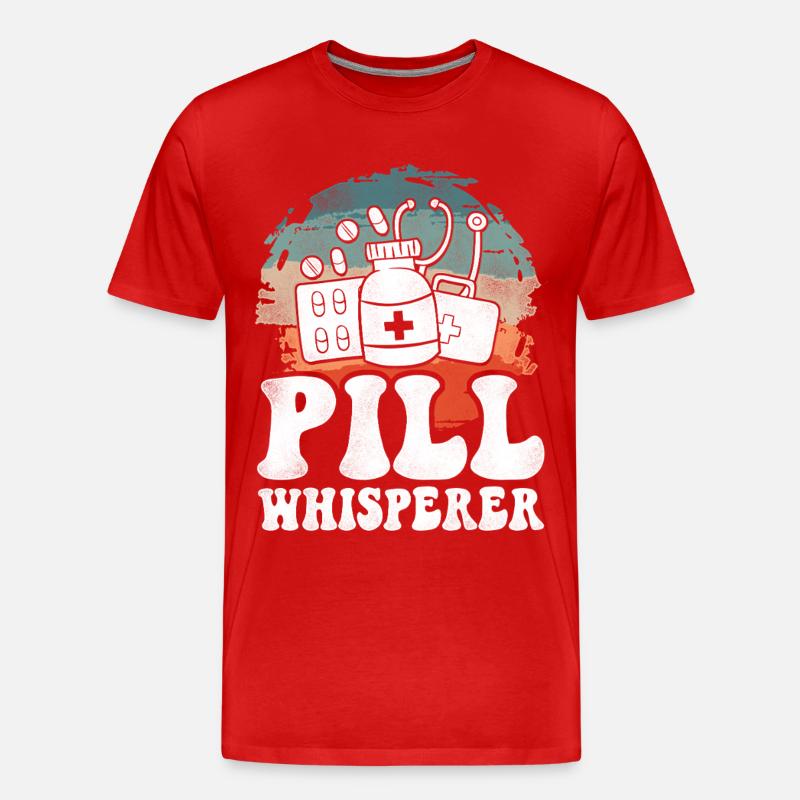 Pharmacy Tech Technician - Männer Premium Bio T-Shirt - Rot