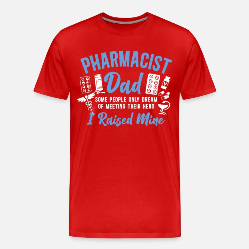 Pharmacy Tech Technician - Männer Premium Bio T-Shirt - Rot