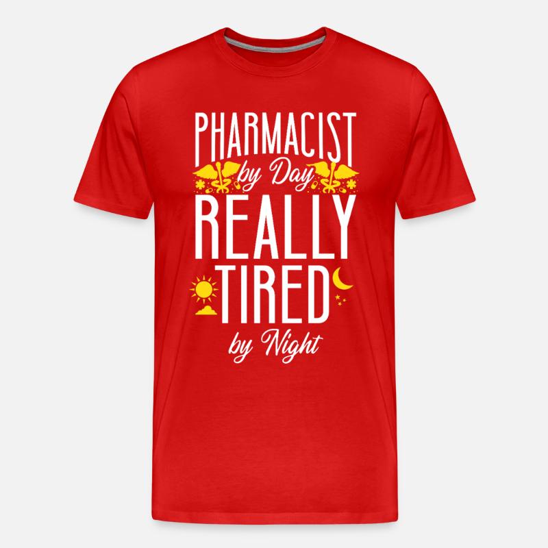 Pharmacy Tech Technician - Männer Premium Bio T-Shirt - Rot
