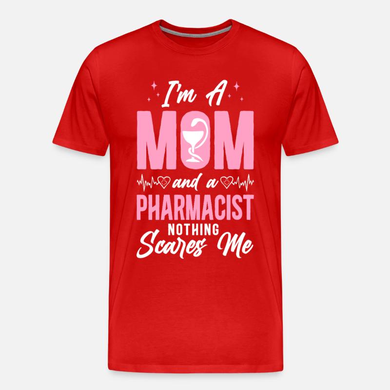 Pharmacy Tech Technician - Men's Premium Organic T-Shirt - red
