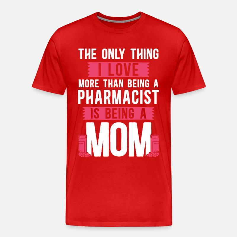 Pharmacy Tech Technician - Männer Premium Bio T-Shirt - Rot