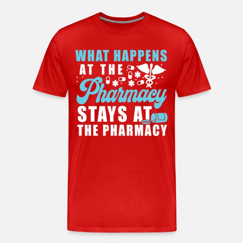 Pharmacy Tech Technician - Männer Premium Bio T-Shirt - Rot
