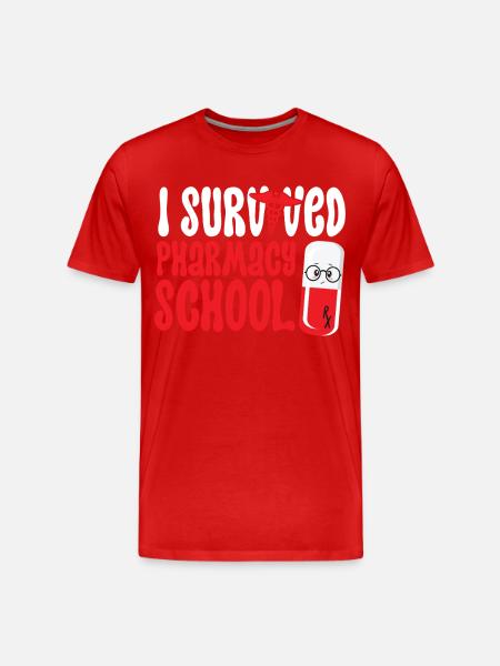 Pharmacy Tech Technician - Men's Premium Organic T-Shirt - red