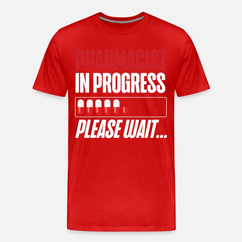 Pharmacy Tech Technician - Men's Premium Organic T-Shirt - red