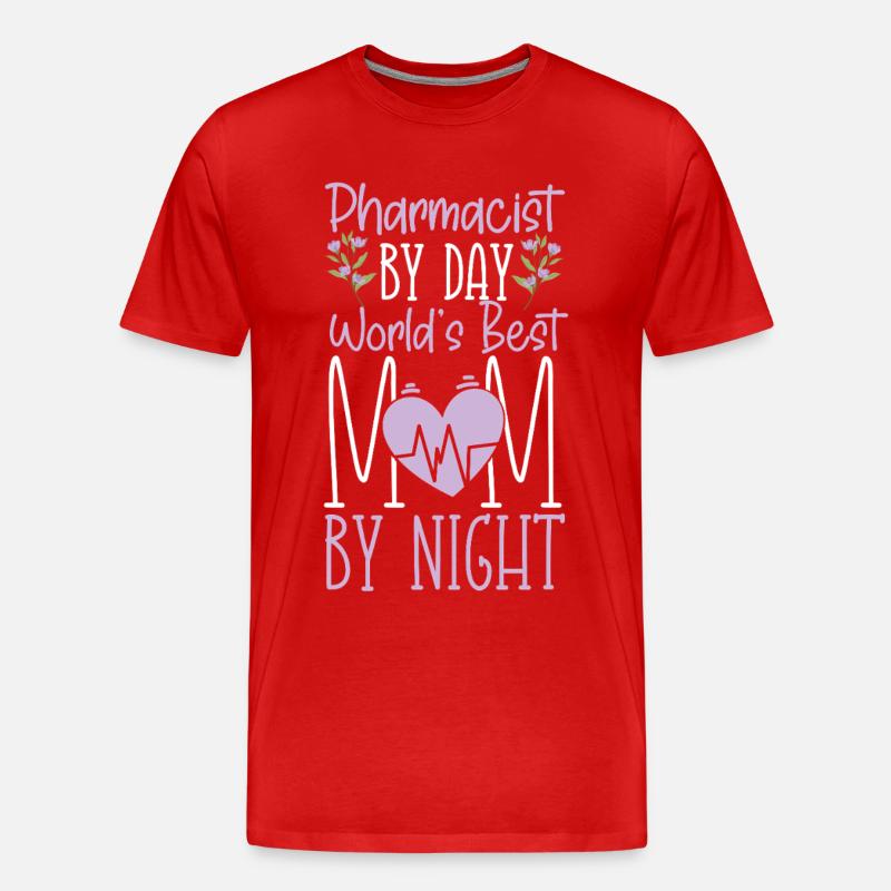 Pharmacy Tech Technician - Männer Premium Bio T-Shirt - Rot