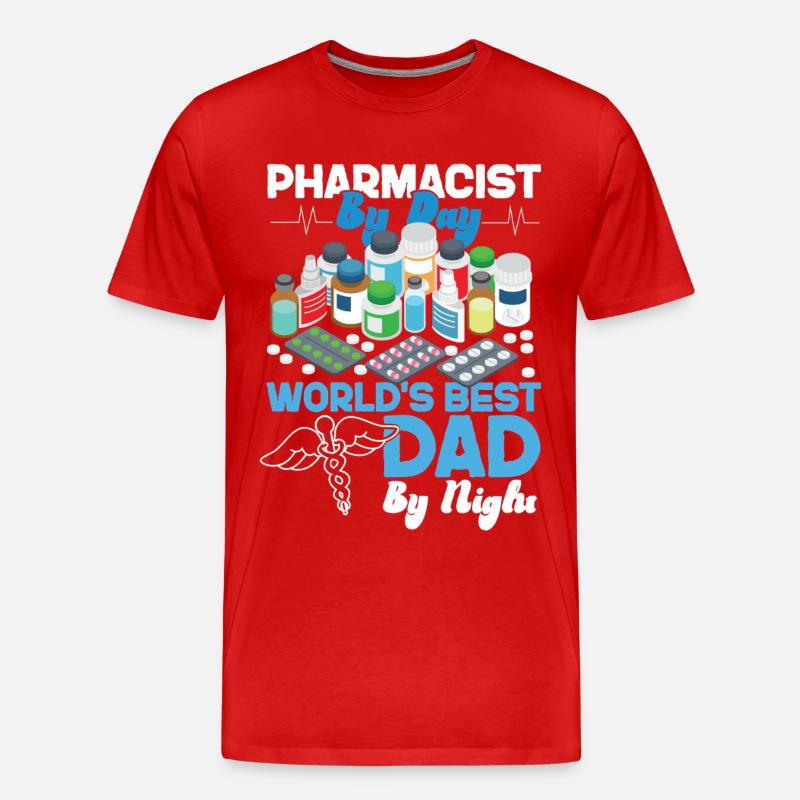 Pharmacy Tech Technician - Männer Premium Bio T-Shirt - Rot