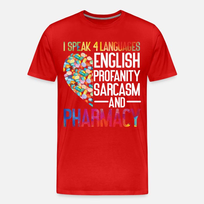 Pharmacy Tech Technician - Männer Premium Bio T-Shirt - Rot