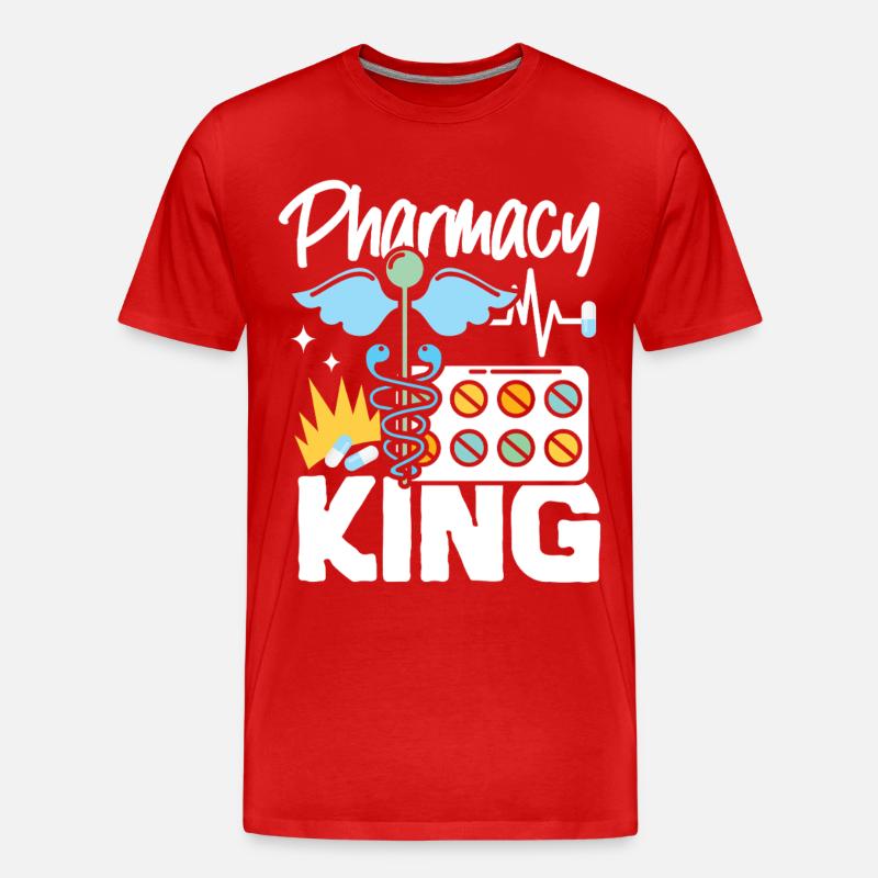 Pharmacy Tech Technician - Männer Premium Bio T-Shirt - Rot