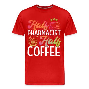 Technicien en pharmacie - T-shirt bio Premium Homme - rouge - Devant - Damien (186cm)
