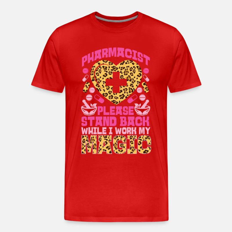Pharmacy Tech Technician - Männer Premium Bio T-Shirt - Rot
