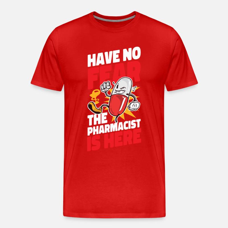 Pharmacy Tech Technician - Männer Premium Bio T-Shirt - Rot