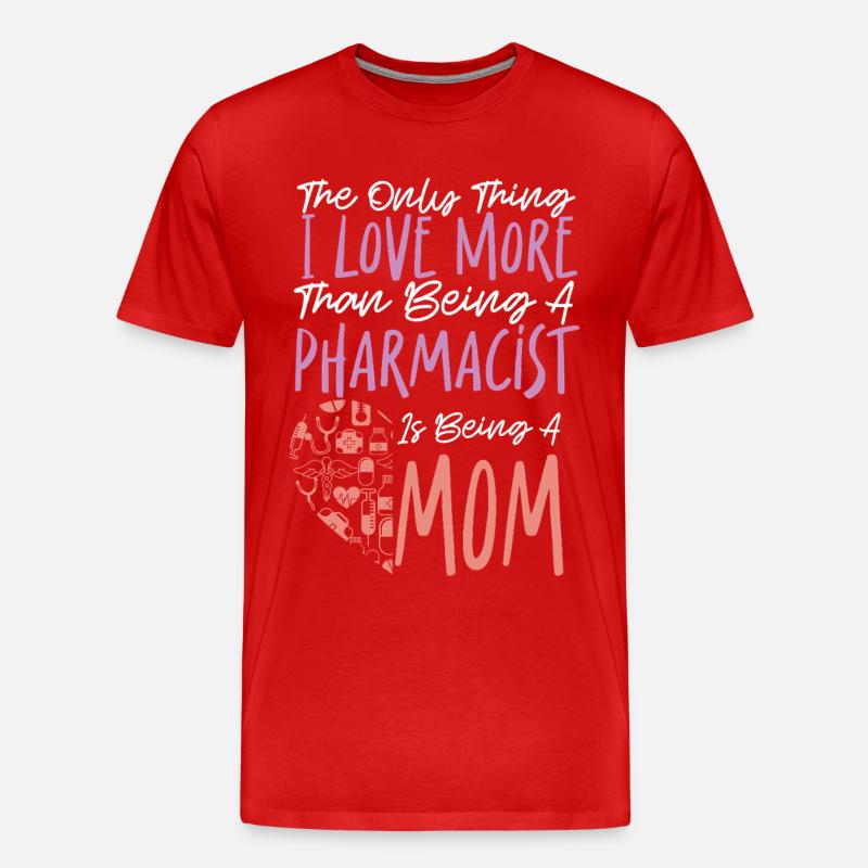 Pharmacy Tech Technician - Männer Premium Bio T-Shirt - Rot