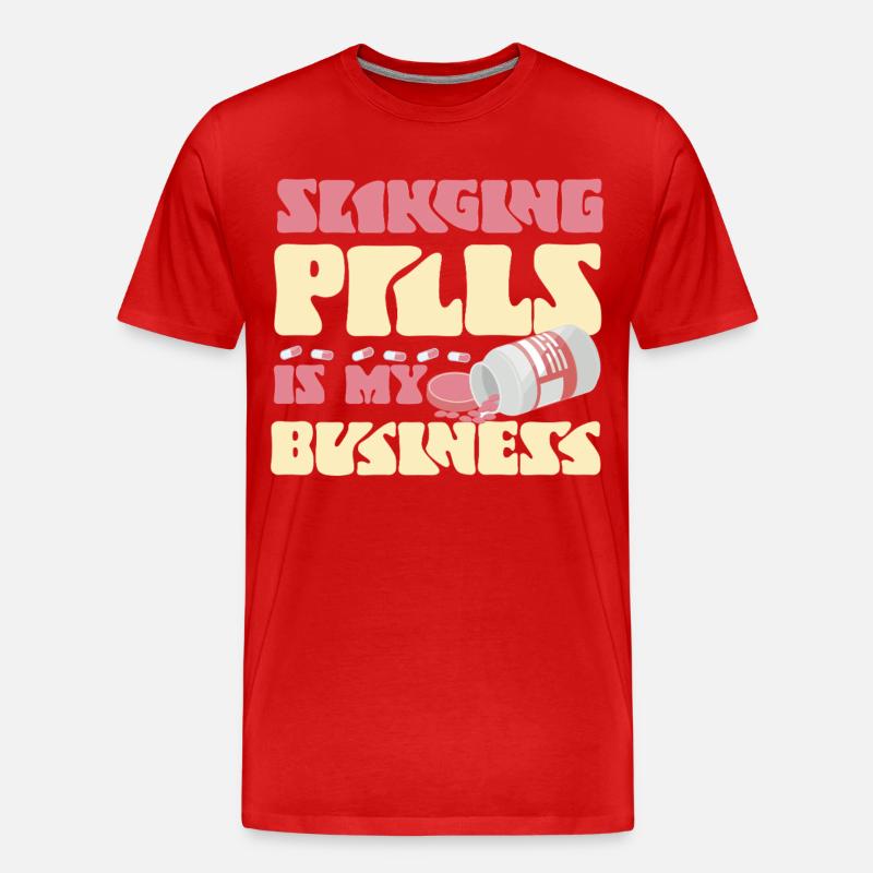 Pharmacy Tech Technician - Männer Premium Bio T-Shirt - Rot