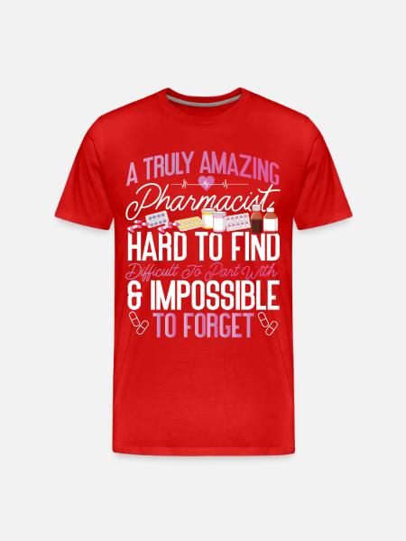 Pharmacy Tech Technician - Männer Premium Bio T-Shirt - Rot
