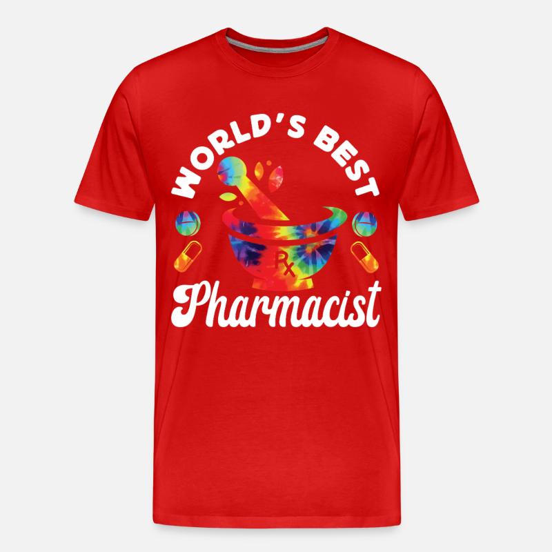 Pharmacy Tech Technician - Männer Premium Bio T-Shirt - Rot