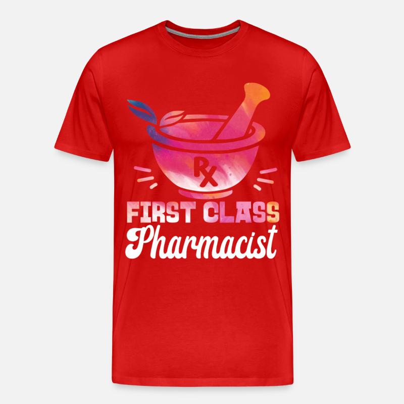 Pharmacy Tech Technician - Männer Premium Bio T-Shirt - Rot