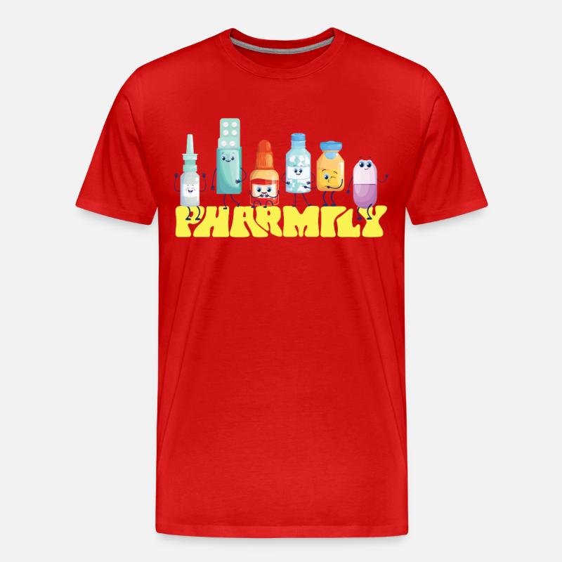 Pharmacy Tech Technician - Männer Premium Bio T-Shirt - Rot