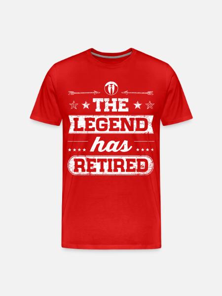 The Legend Has Retired - T-shirt bio Premium Homme - rouge