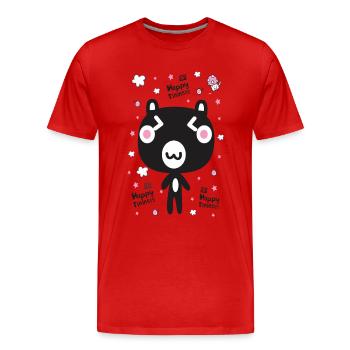 Happy tininess - Men's Premium Organic T-Shirt - red - Front - Damien (186cm)