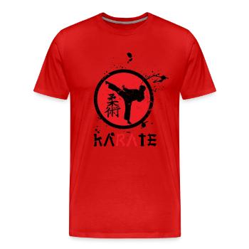 Japon combat art MMA karaté judo sport cadeau - T-shirt bio Premium Homme - rouge - Devant - Damien (186cm)