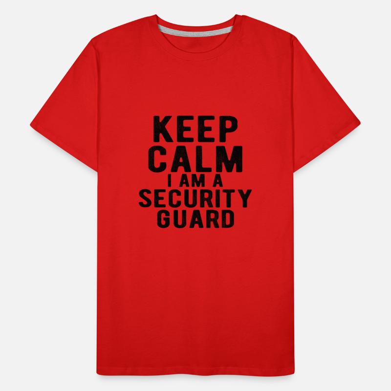 Security Guard : keep calm I am a security guard Männer Premium Bio T-Shirt