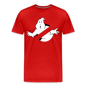 SOS Fantômes Logo Costume - T-shirt bio Premium Homme - rouge - Devant - Damien (186cm)